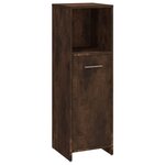 vidaXL Ensemble de meubles de salle de bain 4 Pièces Chêne fumé Bois