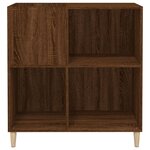 vidaXL Armoire à disques chêne marron 84 5x38x89 cm bois d'ingénierie