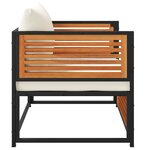 vidaXL Chaise de jardin avec coussins bois massif d'acacia