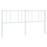 vidaXL Tête de lit de remplacement métal blanc 180 cm