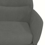 vidaXL Chaise de relaxation Gris foncé Velours