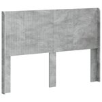 vidaXL Tête de lit Gris béton Bois d'ingénierie