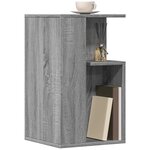 vidaXL Table d'appoint sonoma gris 35x35x60 cm bois d'ingénierie