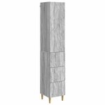 vidaXL Ensemble de Meubles 2 Pièces Sonoma gris 33 x 34 5 x 90 cm