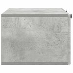 vidaXL Meuble TV mural Gris béton 78 5 x 41 x 30 cm Bois d'ingénierie