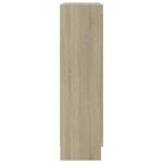 vidaXL Armoire à vitrine Chêne sonoma 82 5x30 5x115 cm Bois ingénierie