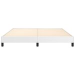 vidaXL Cadre de lit Blanc 160x200 cm Similicuir