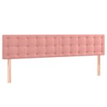 vidaXL Têtes de lit 2 Pièces Rose 100x5x78/88 cm Velours