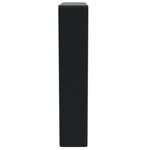 vidaXL Supports d'étagères pour lavabo 2 Pièces noir trapèze acier