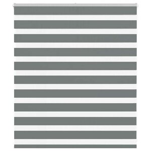 vidaXL Store zèbre gris foncé largeur du tissu 125 9 cm polyester