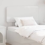 vidaXL Tête de lit Blanc Brillant 90 cm Bois d'ingénierie