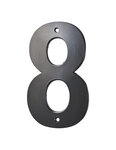 THIRARD - Chiffre 8 à visser  alliage  H.80mm  noir