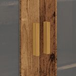 vidaXL Armoire murale suspendue vieux bois 69 5x34x90 cm