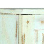 vidaXL Buffet Bleu clair 110x35x70 cm Bois de manguier massif