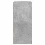 vidaXL Table de chevet avec tiroir Gris béton 30 5 x 27 x 59 5 cm