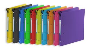 Classeur 4 Anneaux CLASS UP SCHOOL LIFE PP A4+ dos 3 cm Coloris Aléatoire ELBA