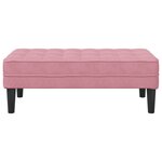 vidaXL Banc Rose 113x57x39 cm en Velours