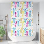 vidaXL Store enrouleur de douche 140x240 cm largeur du tissu 136 cm