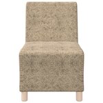 vidaXL Fauteuil avec oreiller 2 Pièces Gris clair 55 cm Cuir suédé faux