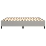 vidaXL Cadre de lit sans matelas gris clair 160x200 cm tissu