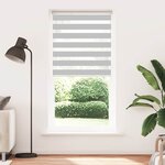 vidaXL Store zèbre gris clair largeur du tissu 95 9 cm polyester
