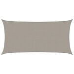 vidaXL Voile d'ombrage 160 g/m² rectangulaire gris clair 3x6 m PEHD