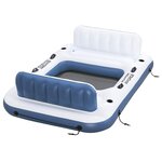Bestway Île flottante Hydro-Force 2 Pièces Blanc et bleu PVC