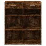 vidaXL Buffet chêne fumé 80x42 5x93 cm bois d'ingénierie