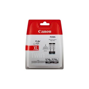 Pack 2 Cartouches Originales 0318C007 PGI-570XL Noir CANON