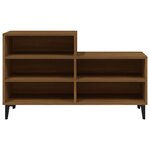 vidaXL Armoire à chaussures Chêne marron 102x36x60cm Bois d'ingénierie