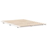 vidaXL Cadre de lit surélevé Blanc 160 x 210 cm Bois massif en pin