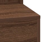vidaXL Coiffeuse Chêne brun 100 x 41 x 135 cm Bois d'ingénierie
