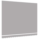 vidaXL Tissu de remplacement pour auvent pour cadre de 4x3 m - Gris clair
