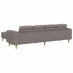 vidaXL Ensemble de Canapés Taupe tissu