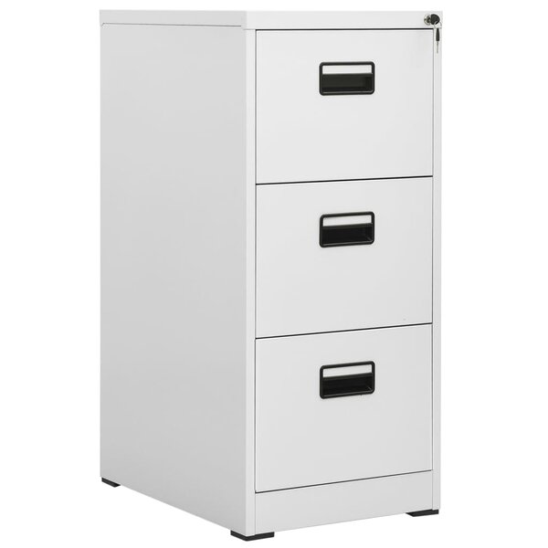 vidaXL Classeur Gris clair 46x62x102 5 cm Acier