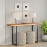 vidaXL Dessus de table 140x40x2 5 cm rectangulaire bois massif acacia