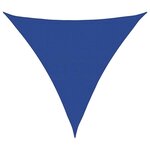 vidaXL Voile d'ombrage 160 g/m² triangulaire bleu 5x5x5 m PEHD