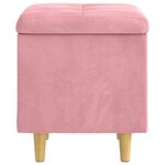 vidaXL Ottoman avec rangement 40 x 40 x 45 cm Velours