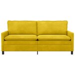 vidaXL Canapé Jaune 196 x 81 x 87 5 cm Velours
