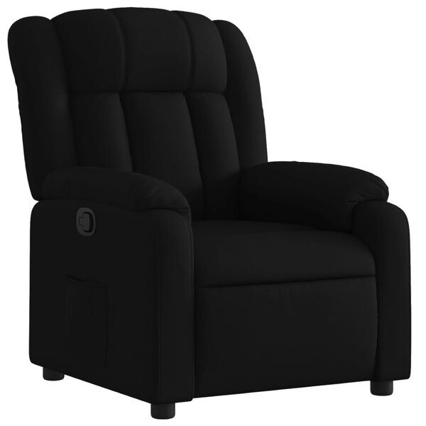 vidaXL Fauteuil inclinable Noir Tissu