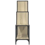 vidaXL Bibliothèque chêne sonoma 92x30x102 cm bois ingénierie et métal