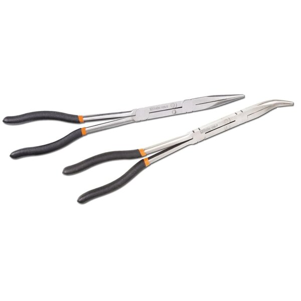 Beta tools pinces à bec en acier 1009l/dp-s2 2 pièces 010090060