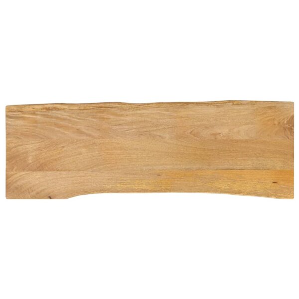 vidaXL Dessus de table 110x40x2 5 cm bord vivant bois massif manguier