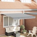 vidaXL Auvent Rétractable Anthracite et blanc 350x250 cm tissu