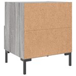 vidaXL Tables de chevet 2 Pièces sonoma gris 40x35x47 5 cm