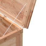 vidaXL Boîte de rangement de jardin 150x50x56 5 cm bois massif sapin