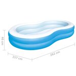 Bestway Piscine Big Lagoon familiale 262x157x46 cm