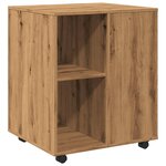 vidaXL Armoire roulante chêne artisanal 60x53x72 cm bois d'ingénierie