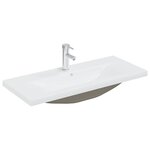 vidaXL Meuble lavabo avec bassin et robinet intégrés vieux bois