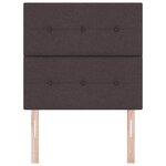 vidaXL Tête de lit LED marron foncé en tissu  90 cm